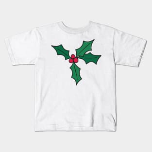 Holiday Holly Kids T-Shirt